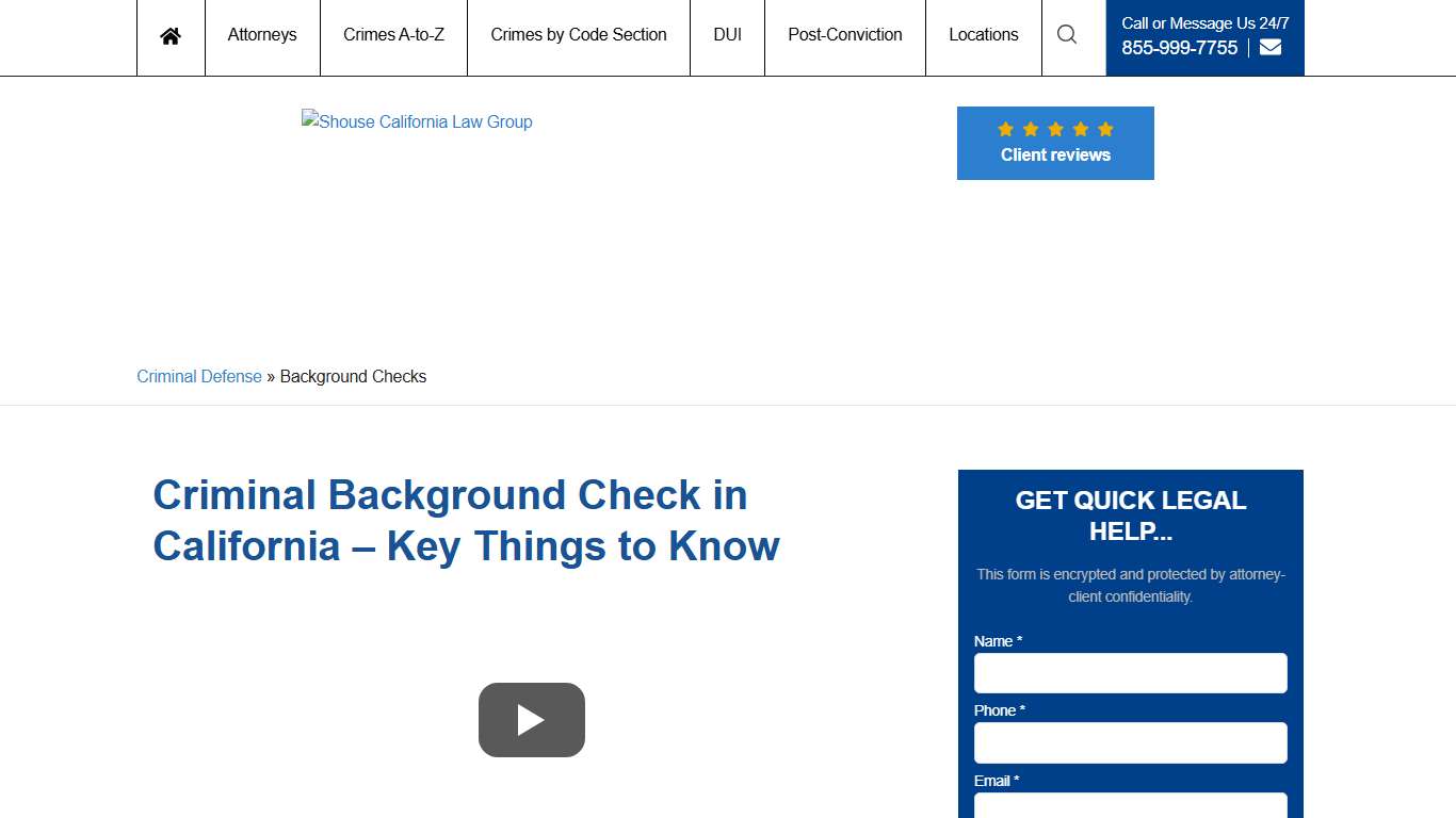 Criminal Background Check in California - Things to Know